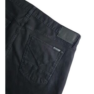 Hudson Blake Slim Straight Jeans Men's Sz 38 Black Zip Fly Stretch Casual